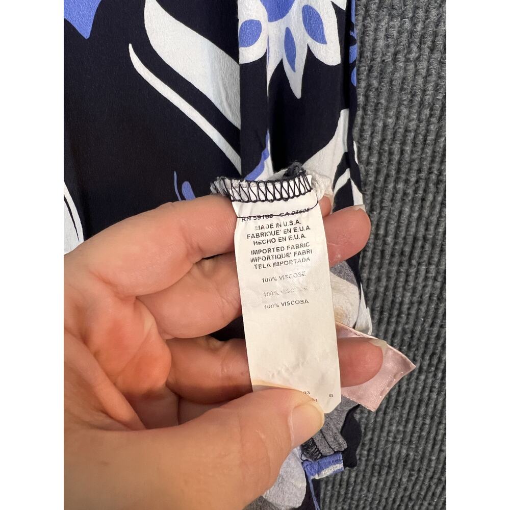 Fifteen Twenty Lexi Skirt Womens Medium Midi Vibrant Print Blue White Boho - Picture 9 of 10